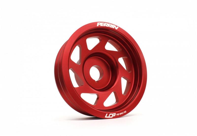 Perrin Performance PERRIN 93-14 Subaru Impreza (Incl. 02-14 WRX) / 04-21 STI Lightened Crank Pulley - Red