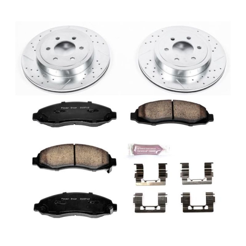PowerStop Power Stop 03-04 Dodge Dakota Front Z23 Evolution Sport Brake Kit