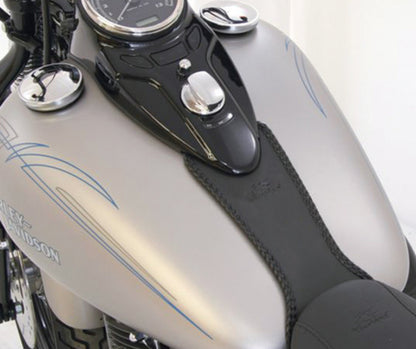 Mustang Motorcycle Mustang 08-13 Harley FLSTB,09-15 FLSTBC Softail Tank Bib - Black
