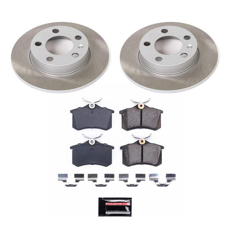 PowerStop Power Stop 00-06 Audi TT Rear Semi-Coated Rotor Kit