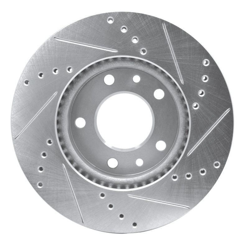 R1 Concepts R1 03-05 Kia SEDONA Front Left Drilled & Slotted Silver Brake Rotor