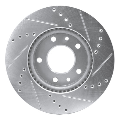 R1 Concepts R1 03-05 Kia SEDONA Front Left Drilled & Slotted Silver Brake Rotor