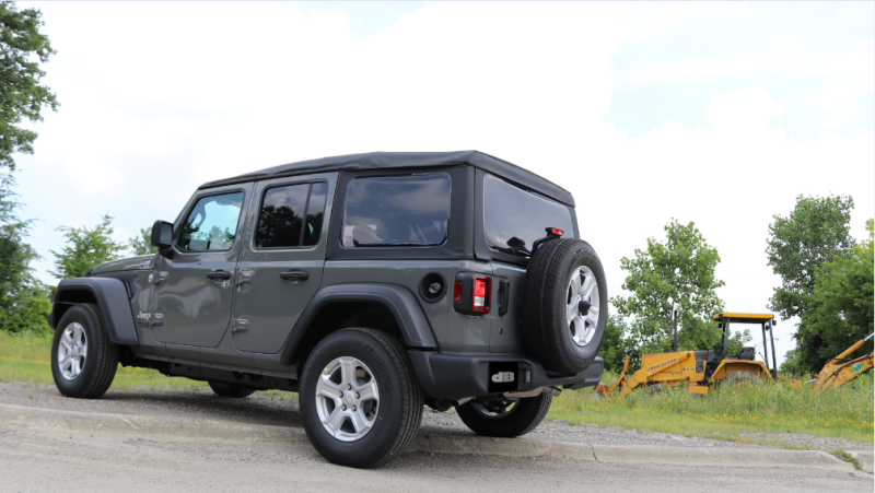 CORSA Performance Corsa 2018-2025 Jeep Wrangler JL 2.5in Dual Rear Turn Down Exit Sport Axle-Back Exhaust