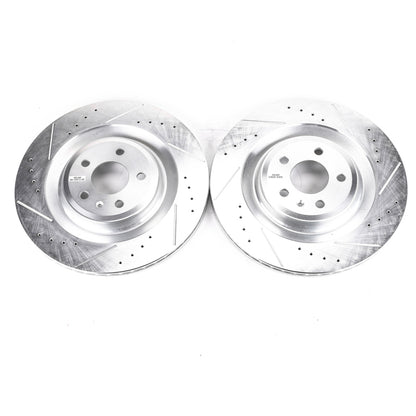 PowerStop Power Stop 16-18 Audi A7 Quattro Rear Evolution Drilled & Slotted Rotors - Pair