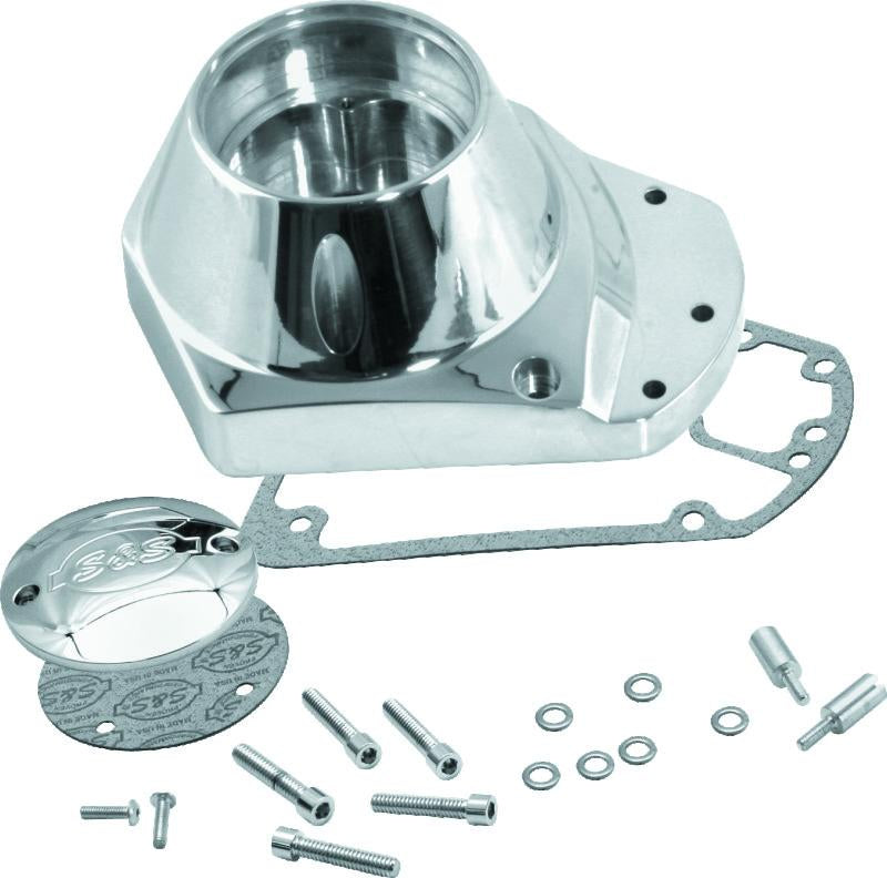 S&S Cycle 73-92 BT Billet Ignition Cover Gearcover - Chrome