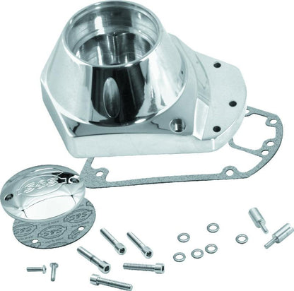 S&S Cycle 73-92 BT Billet Ignition Cover Gearcover - Chrome