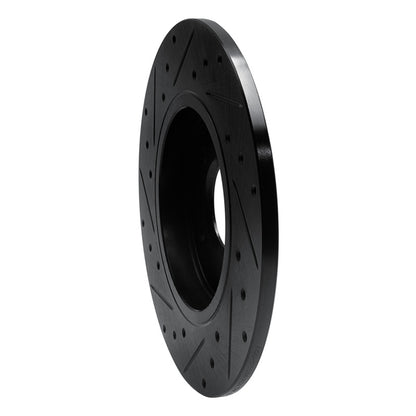 R1 Concepts R1 05-05 Buick Terraza Rear Right Drilled & Slotted Black Brake Rotor