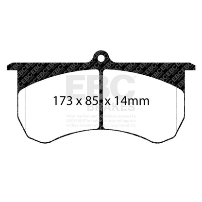 EBC 2015+ Am General HMMWV M1152 6.5L TD Bluestuff Front Brake Pads
