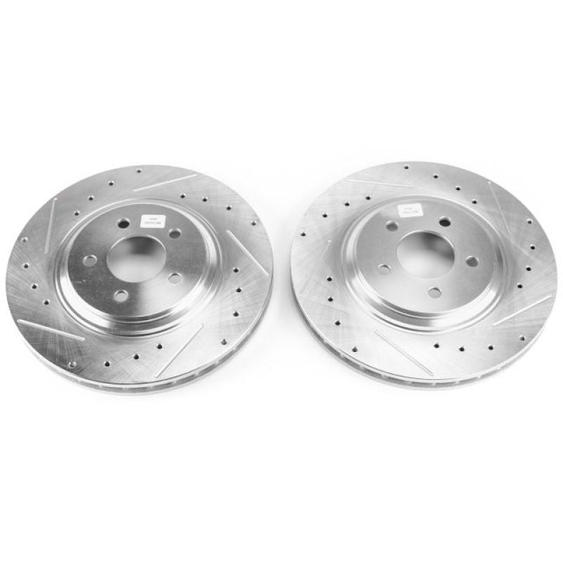 PowerStop Power Stop 94-01 Ford Mustang Front Evolution Drilled & Slotted Rotors - Pair