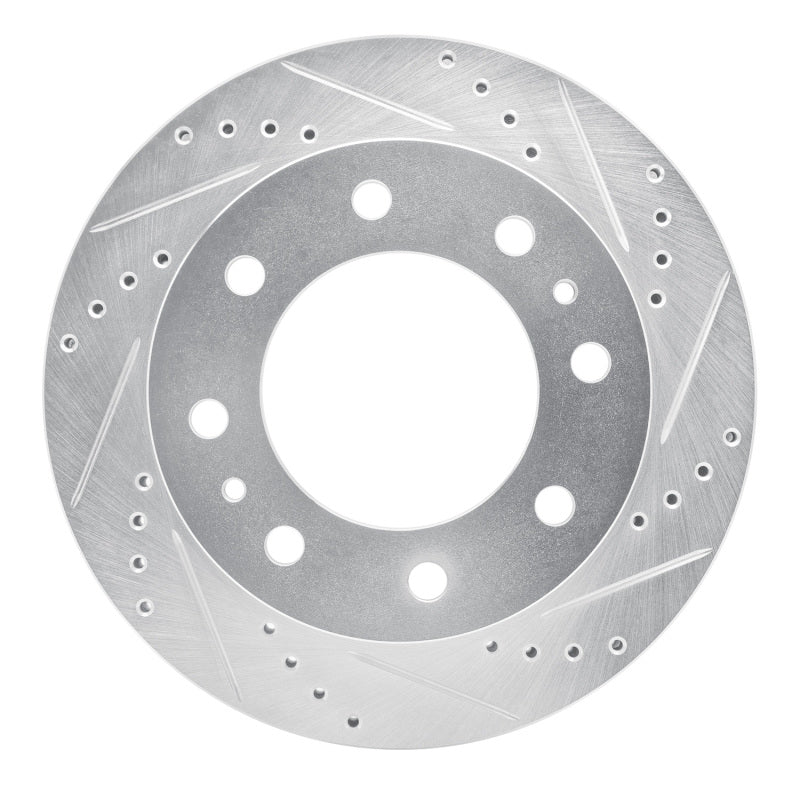 R1 Concepts R1 73-79 Ford F-250 2WD (Excl Super Duty) Front Right Drilled & Slotted Silver Brake Rotor