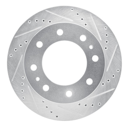 R1 Concepts R1 73-79 Ford F-250 2WD (Excl Super Duty) Front Right Drilled & Slotted Silver Brake Rotor
