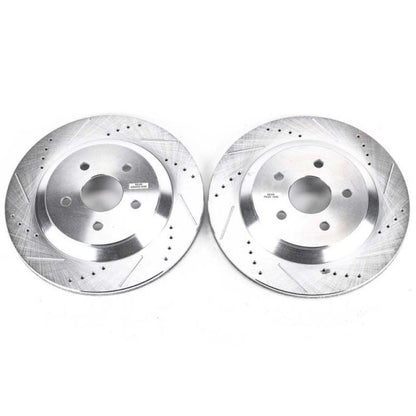 PowerStop Power Stop 04-07 Ford Freestar Rear Evolution Drilled & Slotted Rotors - Pair