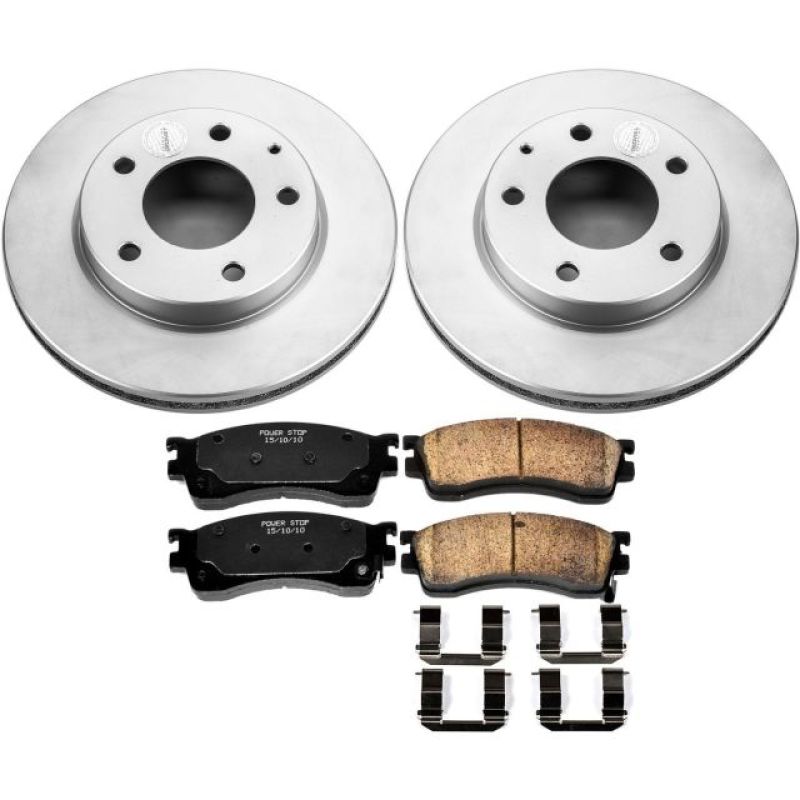 PowerStop Power Stop 01-03 Mazda Protege Front Z17 Evolution Geomet Coated Brake Kit