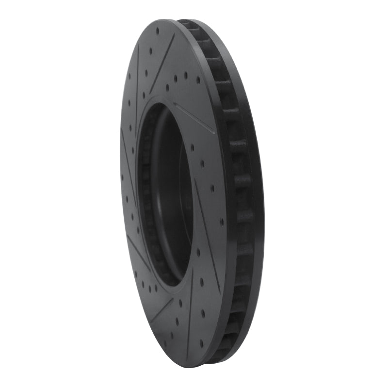 R1 Concepts R1 19-26 Mercedes-Benz A220 Front Right Drilled & Slotted Black Brake Rotor