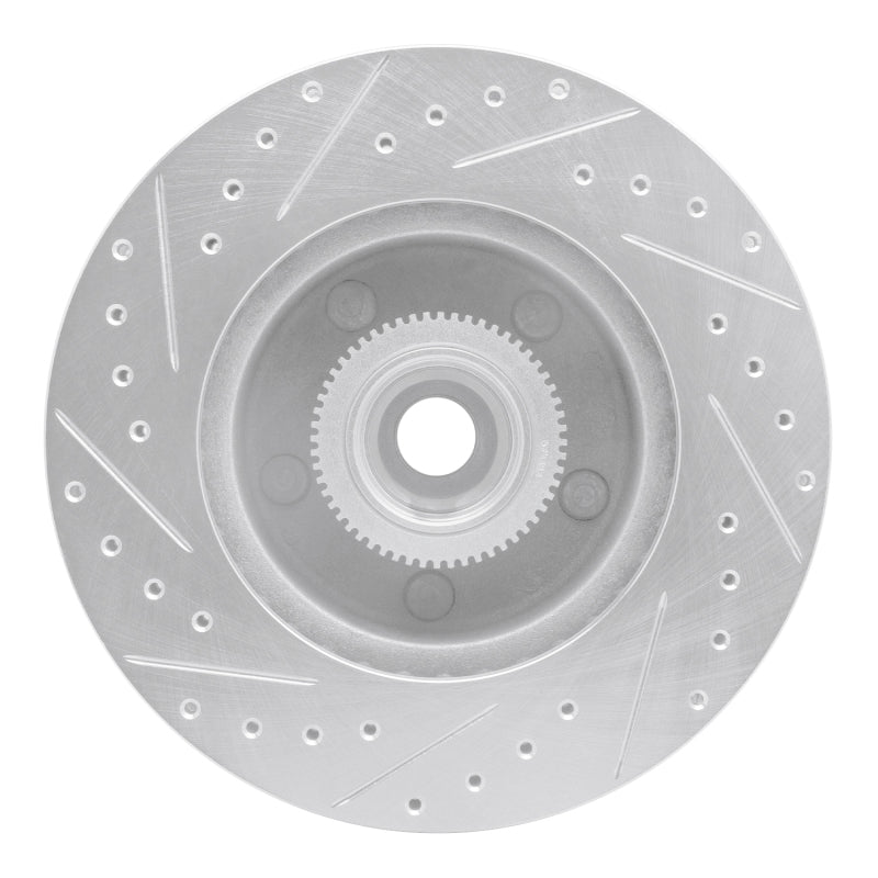 R1 Concepts R1 03-03 Dodge Ram 1500 Van Front Right Drilled & Slotted Silver Brake Rotor