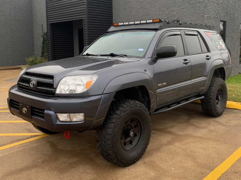 Cali Raised LED Cali Raised 03-09 Toyota 4Runner Trail Edition Bolt On Rock Sliders - Kick Out / Raw Steel