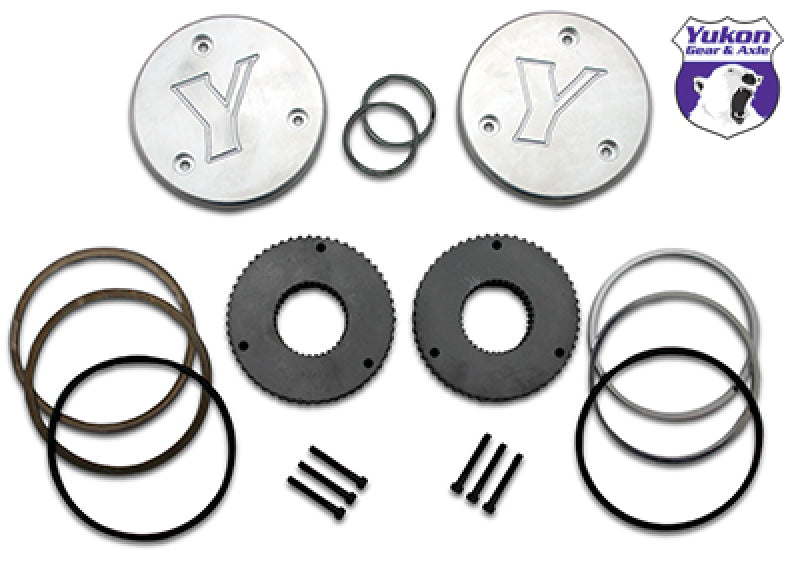 Yukon Gear & Axle Yukon Gear Hardcore Drive Flange Kit For Dana 44 / 30 Spline Outer Stubs. Yukon Engraved Caps