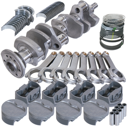 Eagle Chevy 350 3.750in Crank 6.000in H-Beam -5cc Flat Top 4.040in Pistons Rotating Assembly
