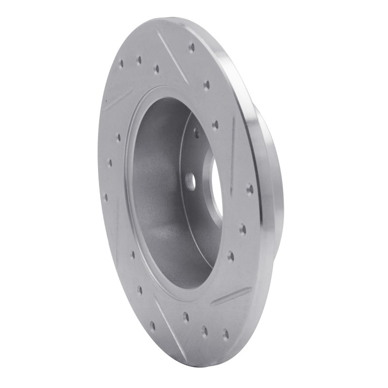 R1 Concepts R1 88-92 Daihatsu CHARADE Front Right Drilled & Slotted Silver Brake Rotor