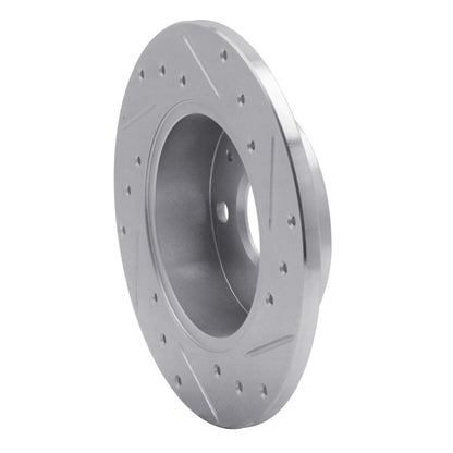 R1 Concepts R1 88-92 Daihatsu CHARADE Front Right Drilled & Slotted Silver Brake Rotor