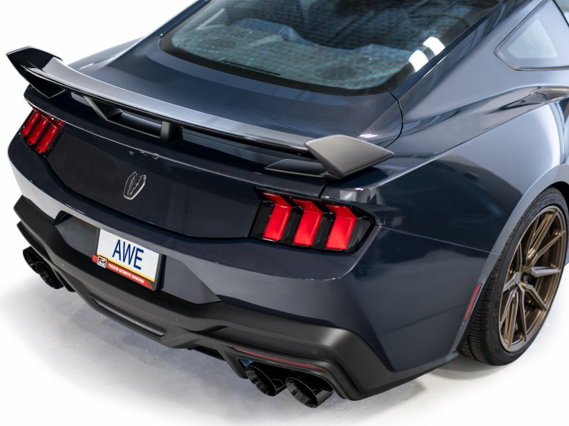AWE Tuning AWE 2024 Ford Mustang Dark Horse S650 RWD Track Edition Cat-Back Exhaust w/ Quad Diamond Black Tips