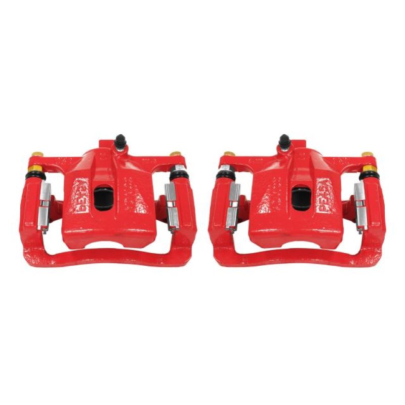 PowerStop Power Stop 06-10 Hummer H3 Rear Red Calipers w/Brackets - Pair