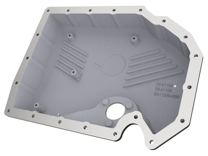 aFe 05-19 VW 1.8L/2.0L w/ Oil Sensor Engine Oil Pan Black POWER Street Series w/ Machined Fins