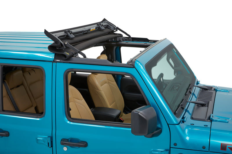 Bestop 20-26 Jeep Gladiator / 18-26 Wrangler JL Sunrider For Hardtop (Premium Black Twill)