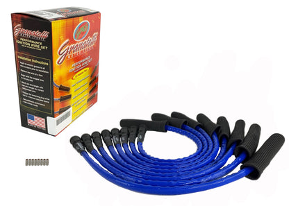 Granatelli Motor Sports Granatelli 10-14 Ford 6.2L Perf Wire Set w/Inserts/Blue Hi-Temp Jacket/Black Fire Sleeve