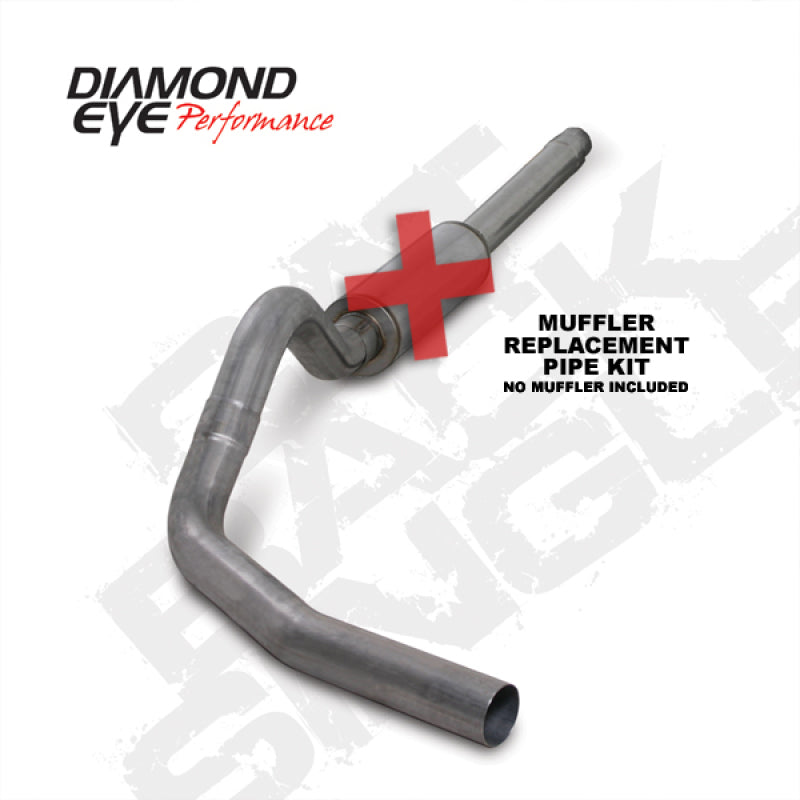 Diamond Eye Performance Diamond Eye KIT 4in Catback Single SS: 94-97 FORD 7.3L F250/F350 PWRSTROKE