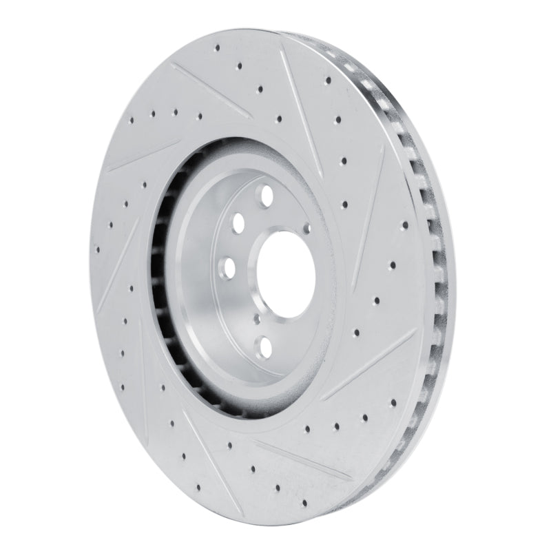 R1 Concepts R1 11-25 Lexus GS300 Left Front Drilled & Slotted Silver Brake Rotor