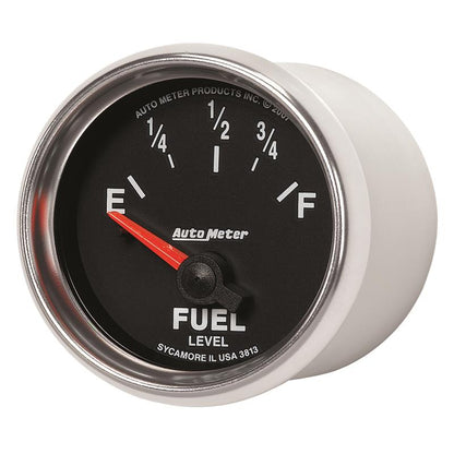 Autometer GS 52mm 0-90 ohms Short Sweep Electronic Fuel Level GM Gauge