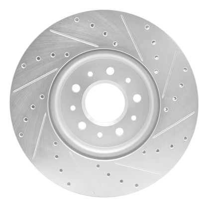 R1 Concepts R1 16-21 Buick Regal Sportback Front Left Drilled & Slotted Silver Brake Rotor