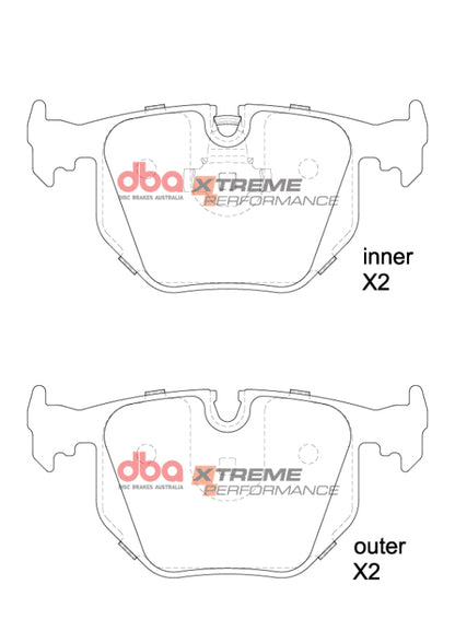 DBA 03-06 BMW M3 E46 XP Performance Rear Brake Pads