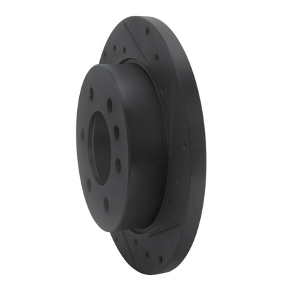 R1 Concepts R1 19-25 Freightliner SprintER 1500 Rear Right Drilled & Slotted Black Brake Rotor