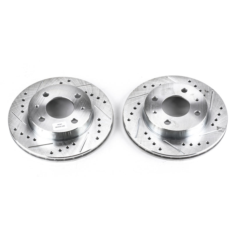 PowerStop Power Stop 95-98 Nissan 200SX Front Evolution Drilled & Slotted Rotors - Pair