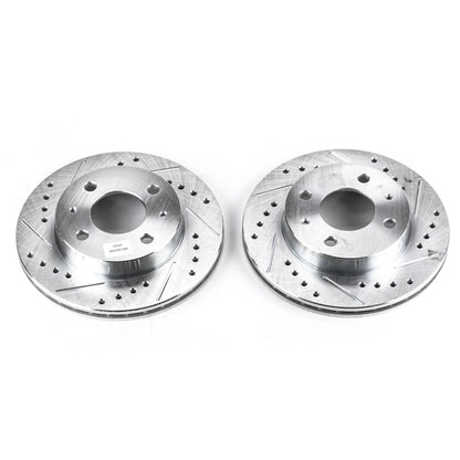 PowerStop Power Stop 95-98 Nissan 200SX Front Evolution Drilled & Slotted Rotors - Pair