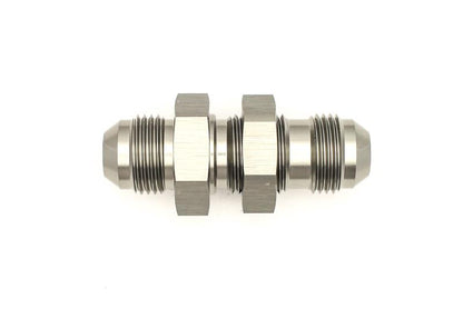 DeatschWerks 8AN Male Flare To 8AN Male Flare Bulkhead Adapter (Incl. Nut)