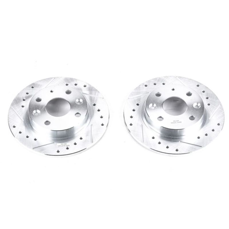PowerStop Power Stop 90-93 Mazda Miata Rear Evolution Drilled & Slotted Rotors - Pair