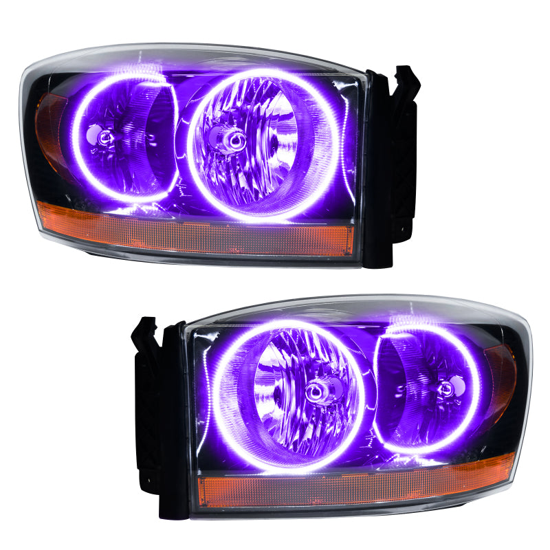 ORACLE Lighting Oracle 06 Dodge Ram SMD HL - Black - ColorSHIFT w/ 2.0 Controller