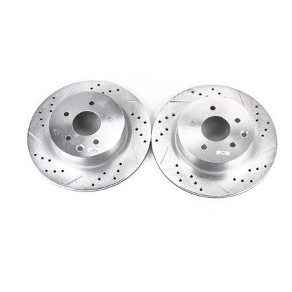 PowerStop Power Stop 08-12 Infiniti EX35 Rear Evolution Drilled & Slotted Rotors - Pair