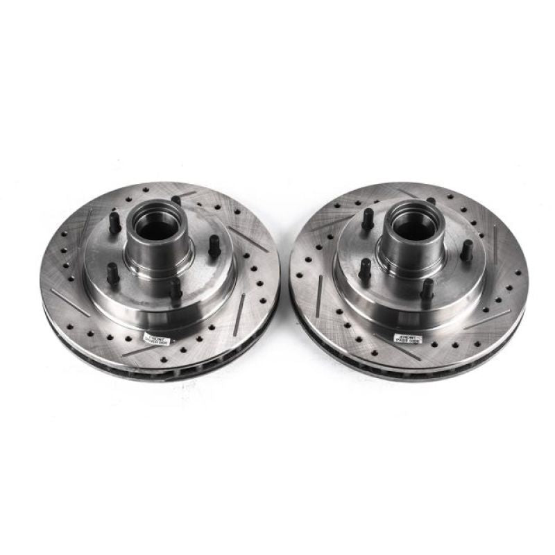 PowerStop Power Stop 79-81 Buick Century Front Evolution Drilled & Slotted Rotors - Pair