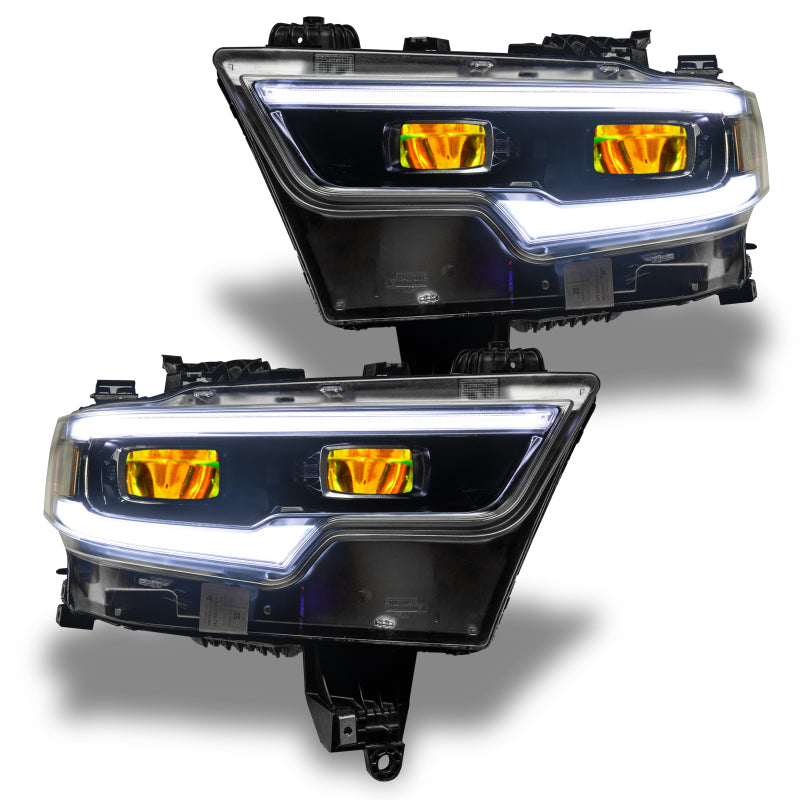 ORACLE Lighting Oracle 19-21 RAM 1500 RGB Headlight Demon Eye Kit - LED Projector - w/o Controller