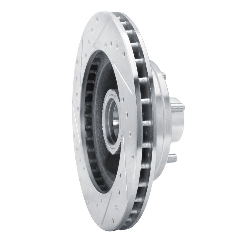 R1 Concepts R1 90-02 Chevrolet ASTRO Front Right Drilled & Slotted Silver Brake Rotor