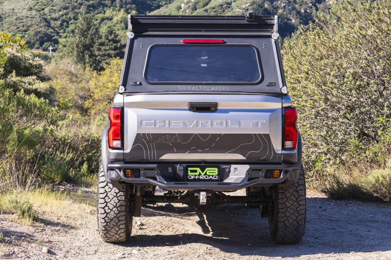 DV8 Offroad 23-26 Chevrolet Colorado/GMC Canyon Tube Rear Bumper - Micro Texture Black Powder Coat