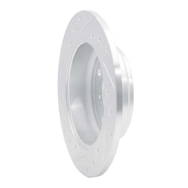 R1 Concepts R1 87-90 Acura Legend Rear Right Drilled & Slotted Silver Brake Rotor