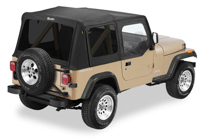 Bestop 88-95 Jeep Wrangler YJ Replace A-Top (Black Denim Tinted Windows Door Skins Included)