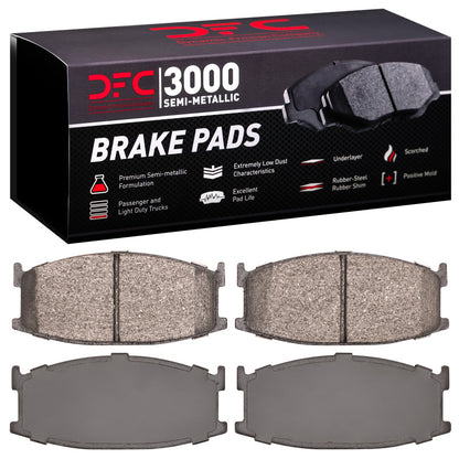 DFC 79-82 Mazda 626 Front 3000 Semi-Metallic Brake Pads