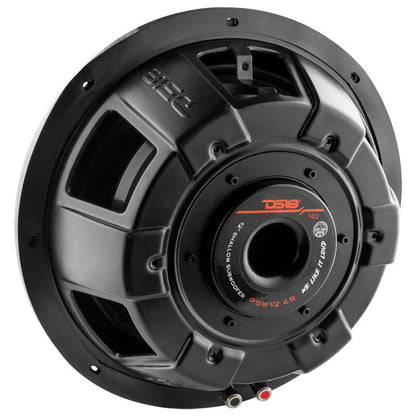 DS18 12in 600 Watts RMS 4 ohm SVC Shallow Mount Water Resistant Subwoofer