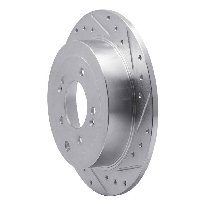 R1 Concepts R1 16-22 Hyundai TUCSON Rear Right Drilled & Slotted Silver Brake Rotor